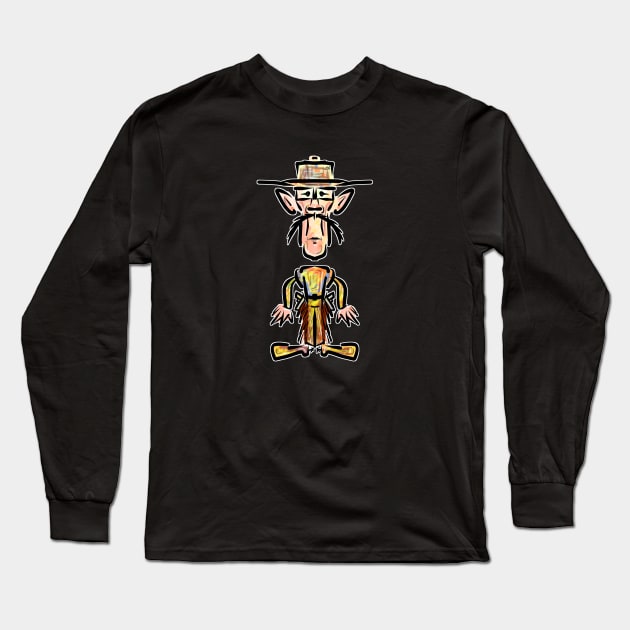 Cowboy Gunslinger Long Sleeve T-Shirt by vincentjnewman